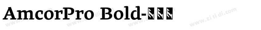 AmcorPro Bold字体转换